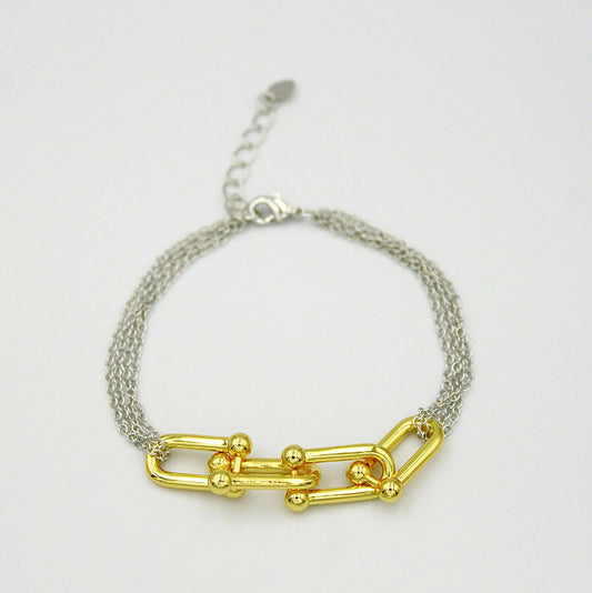 Silver chain bracelet