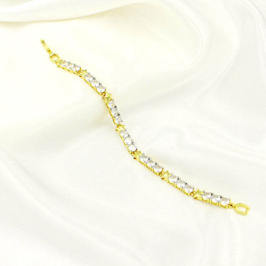 Zircon stone bracelet with star