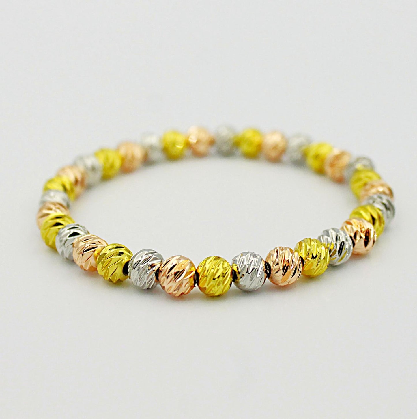 Multicolored ball bracelet