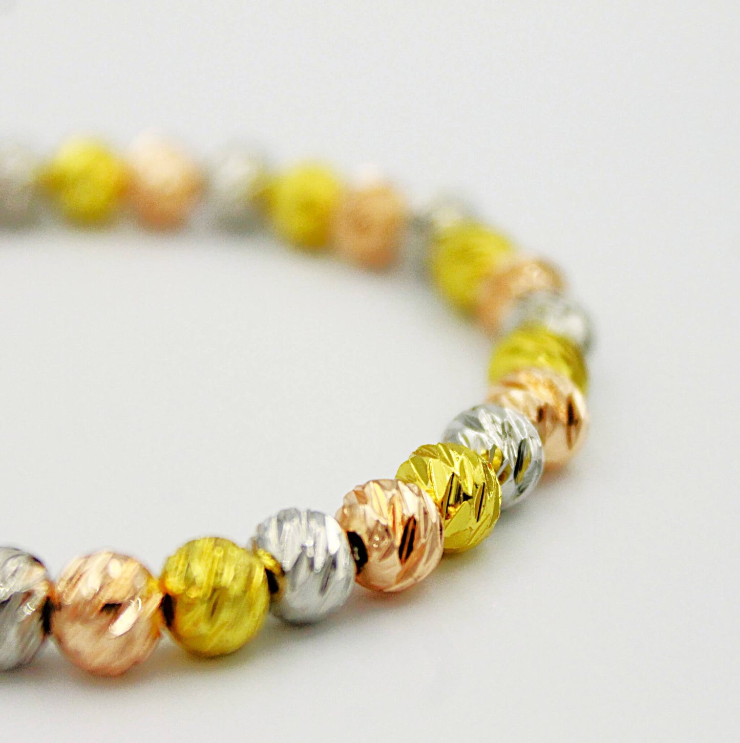 Multicolored ball bracelet