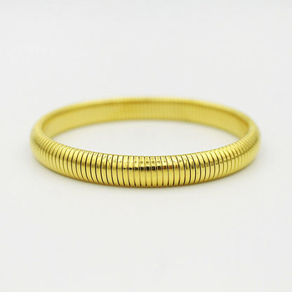 Gold Plated Rubber Bracelet