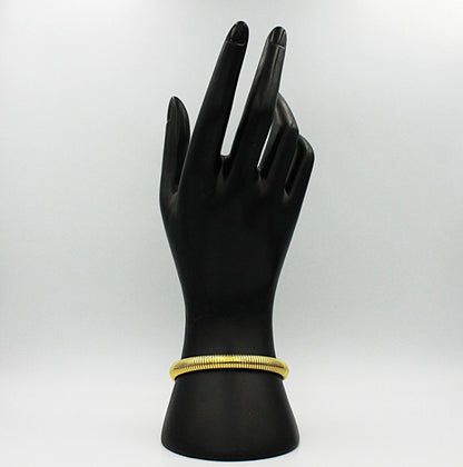 Gold Plated Rubber Bracelet