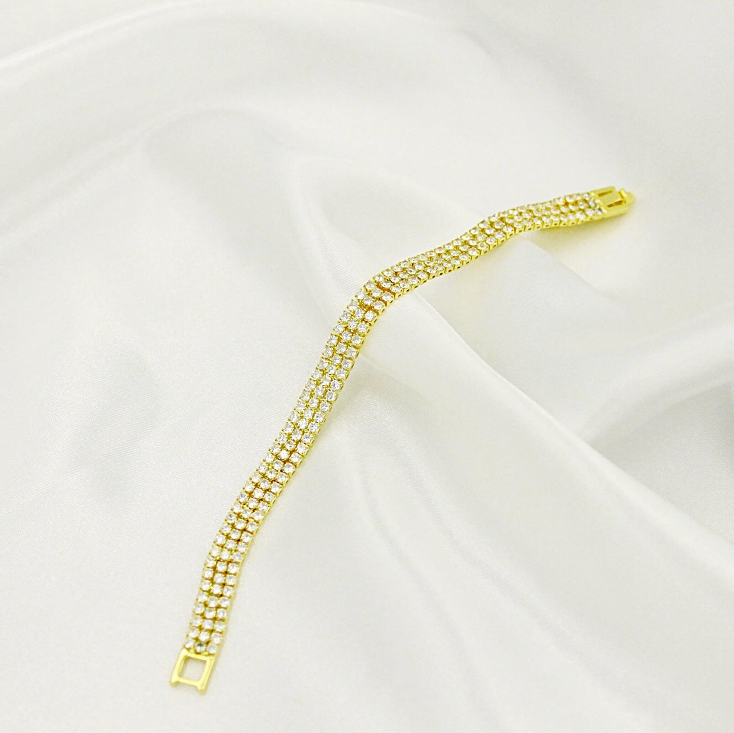 3 zircon tennis bracelet