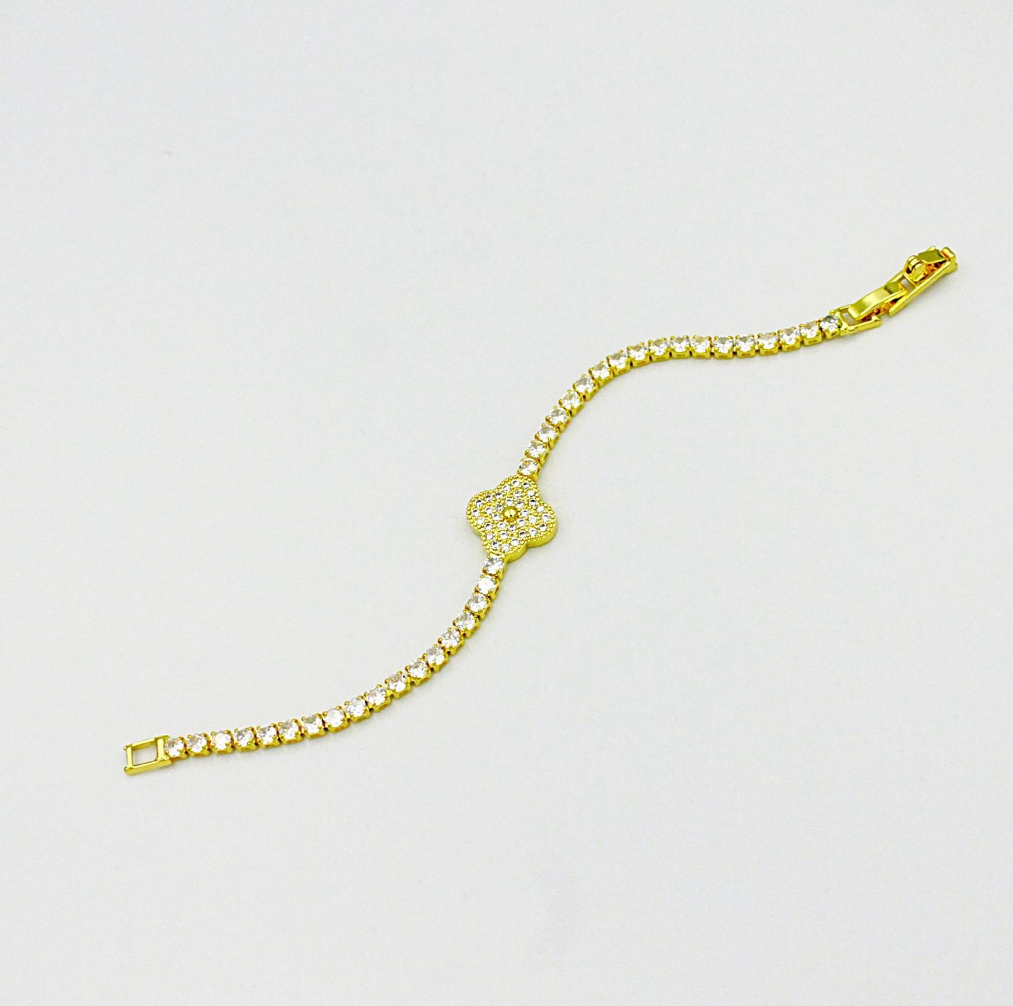 clover rose tennis bracelet