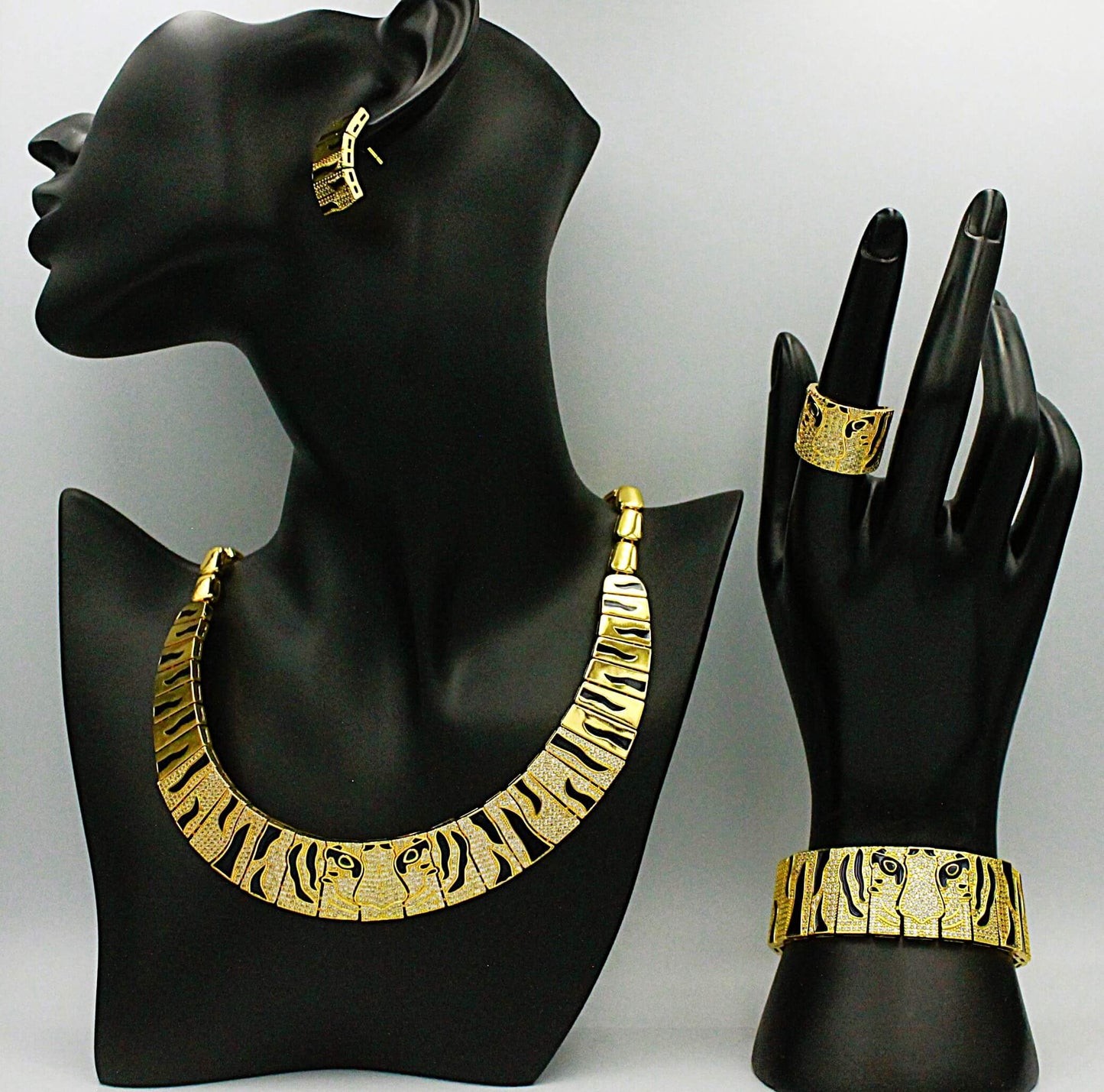 Luxury Tiger Jewelry Set