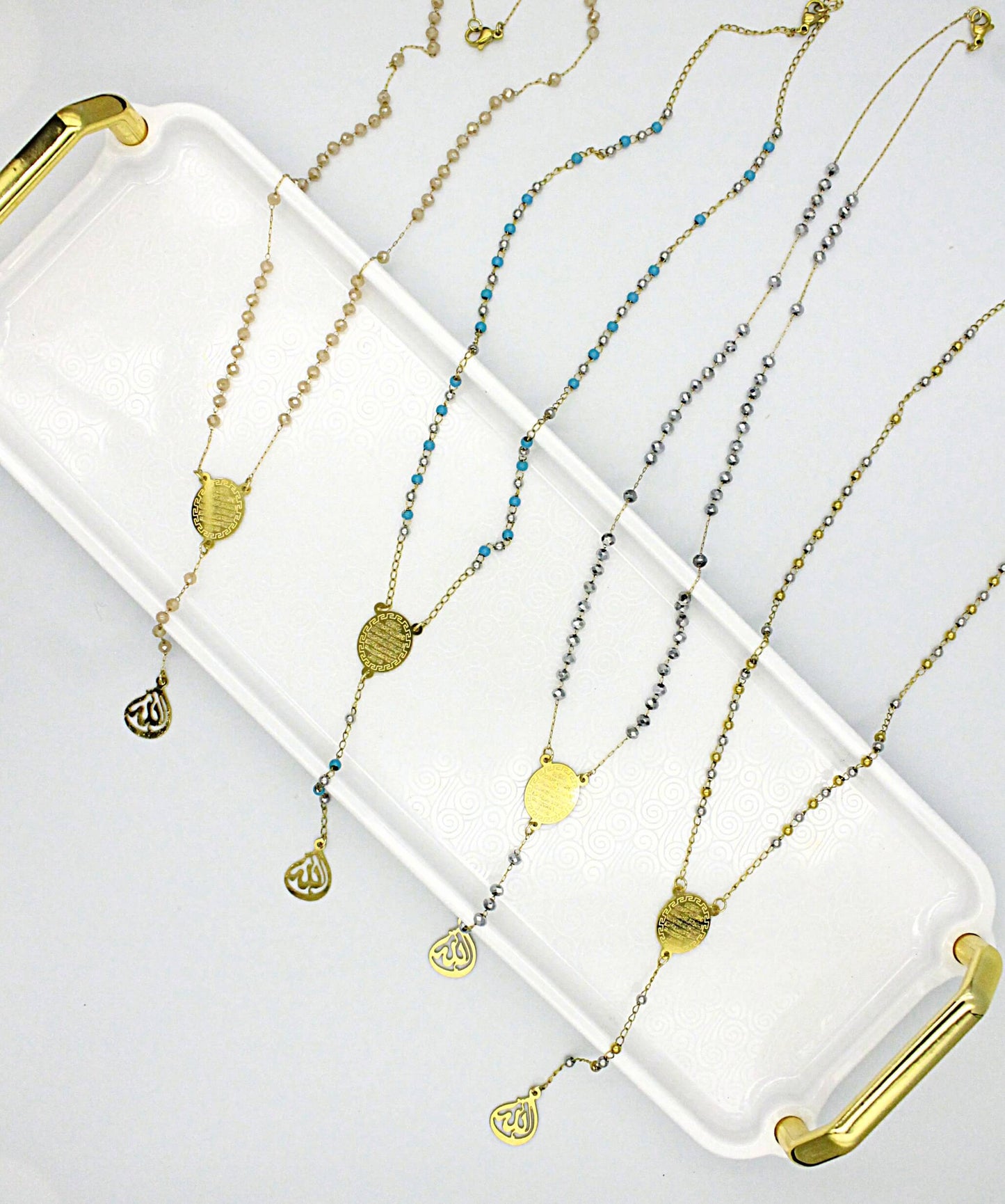 Rosary necklace with Ayat al-Kursi