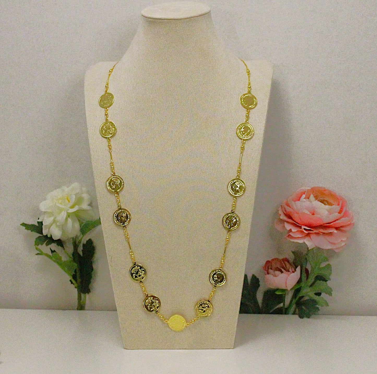 long English lira necklace