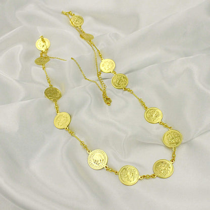 long English lira necklace