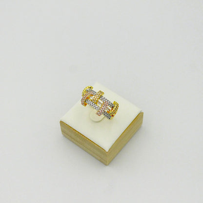 Gold Silber Bronze Ring