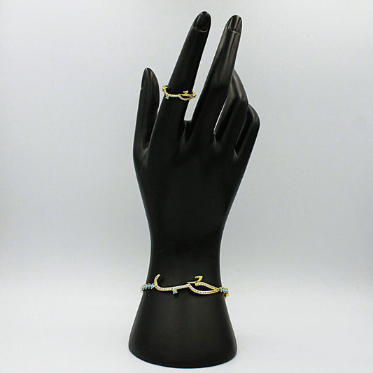 Love armband och ring set