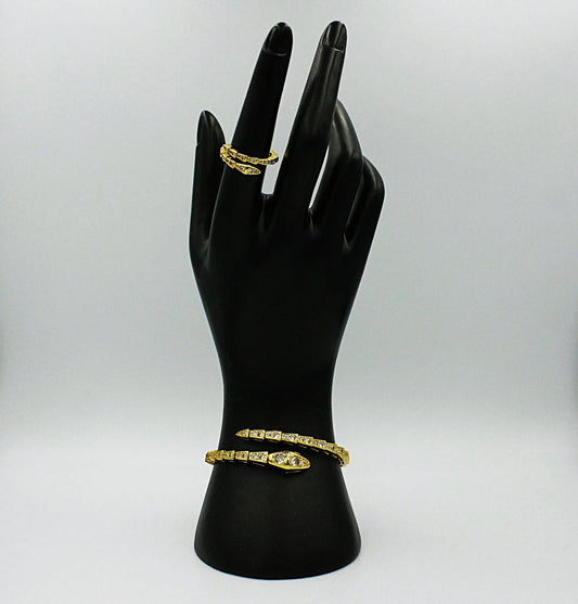 Snake armband och ring set