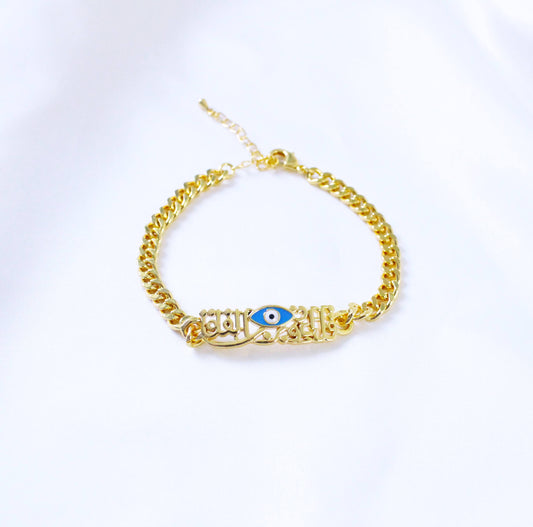 Al Falaq bracelet with blue eye👁️