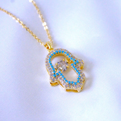 3D Fatima`s hand necklace