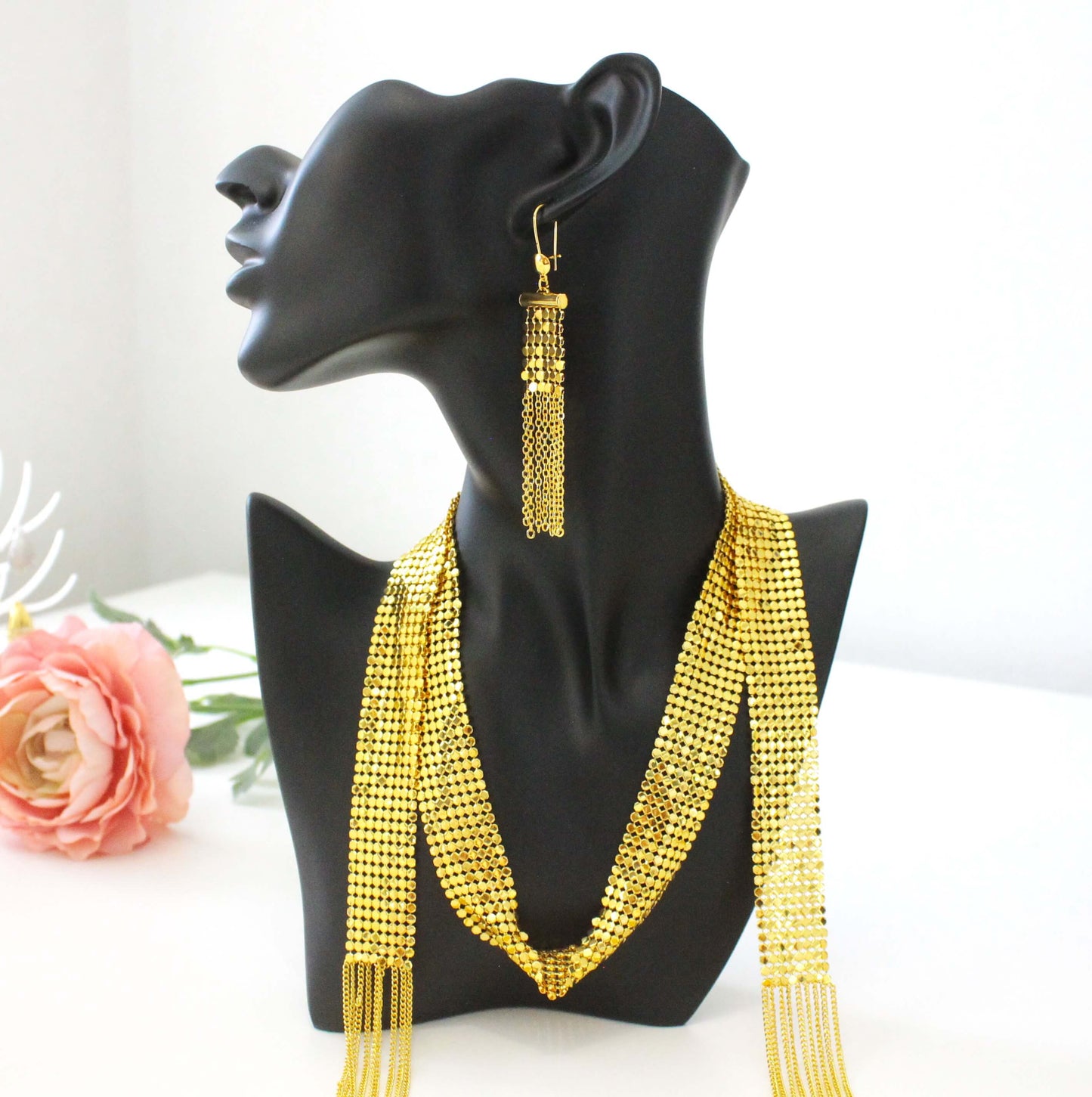 Gold shawl set