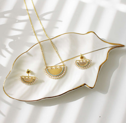 Pharaonic set (necklace and earrings)