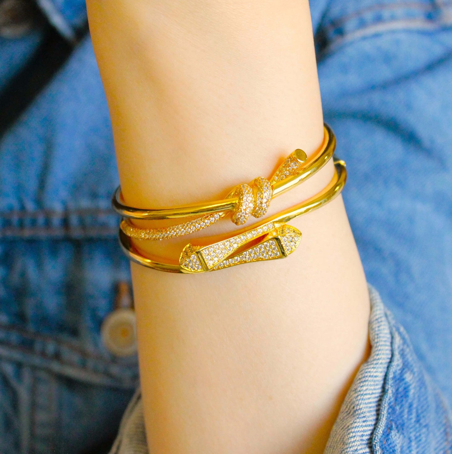 Two-headed snake (bracelet & ring)