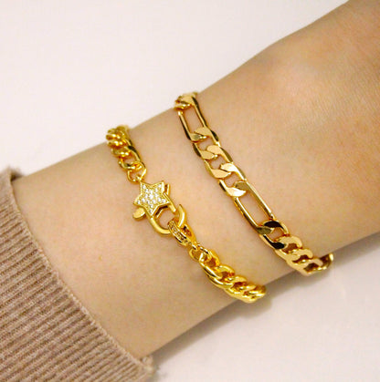 Star bracelet (gold rose)