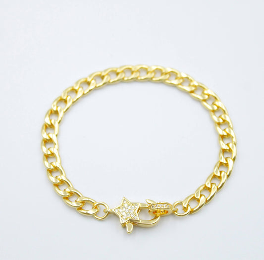 Star bracelet (gold rose)